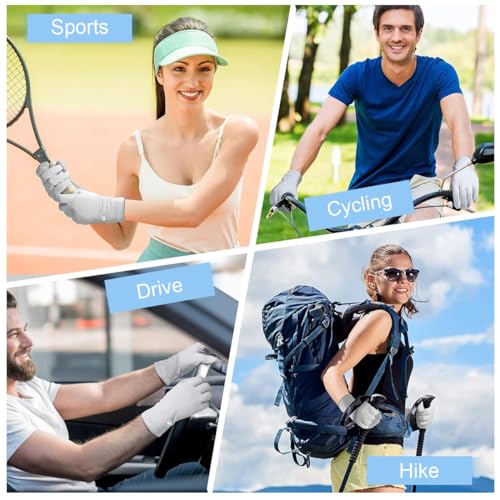 PALAY® Ice Silk Gloves Women Sun Protection Anti-Skid Breathable Touch Screen Bike Riding Cycling Summer Cooling Grey 3PCS PALAY® Ice Silk Gloves Women Sun Protection Anti-Skid Breathable Touch Screen Bike Riding Cycling Summer Cooling Grey 3PCS